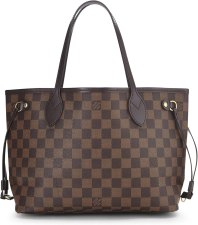 LOUIS VUITTON PRE-LOVED DAMIER EBENE NEVERFULL PM, BROWN