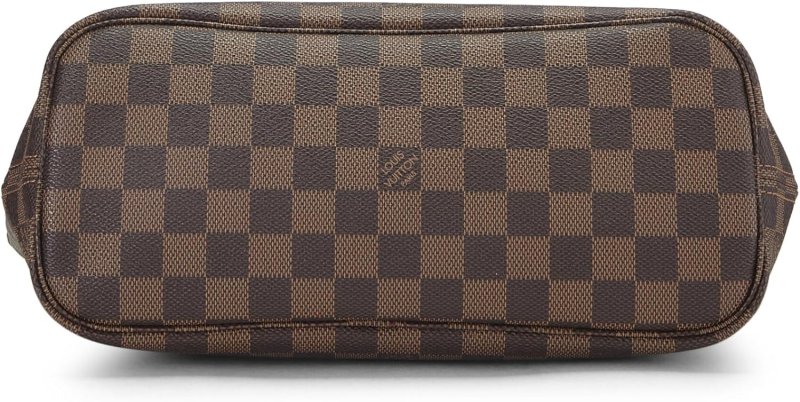LOUIS VUITTON PRE-LOVED DAMIER EBENE NEVERFULL PM, BROWN