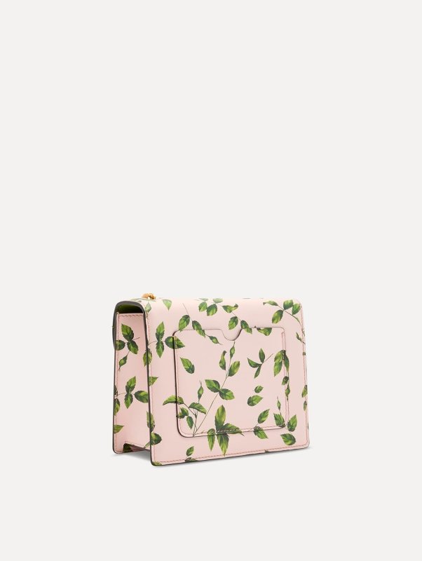 OSCAR DE LA RENTA ENGLISH ROSE PRINTED MINI TRO BAG