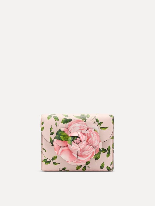 OSCAR DE LA RENTA ENGLISH ROSE PRINTED MINI TRO BAG