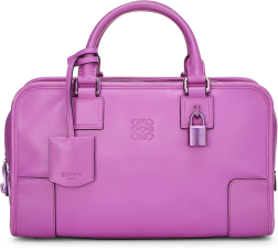 LOEWE, PRE-LOVED PURPLE LEATHER AMAZONA 28, PURPLE ROLL OVER IMAGE TO ZOOM IN LOEWE PRE-LOVED PURPLE LEATHER AMAZONA 28, PURPLE