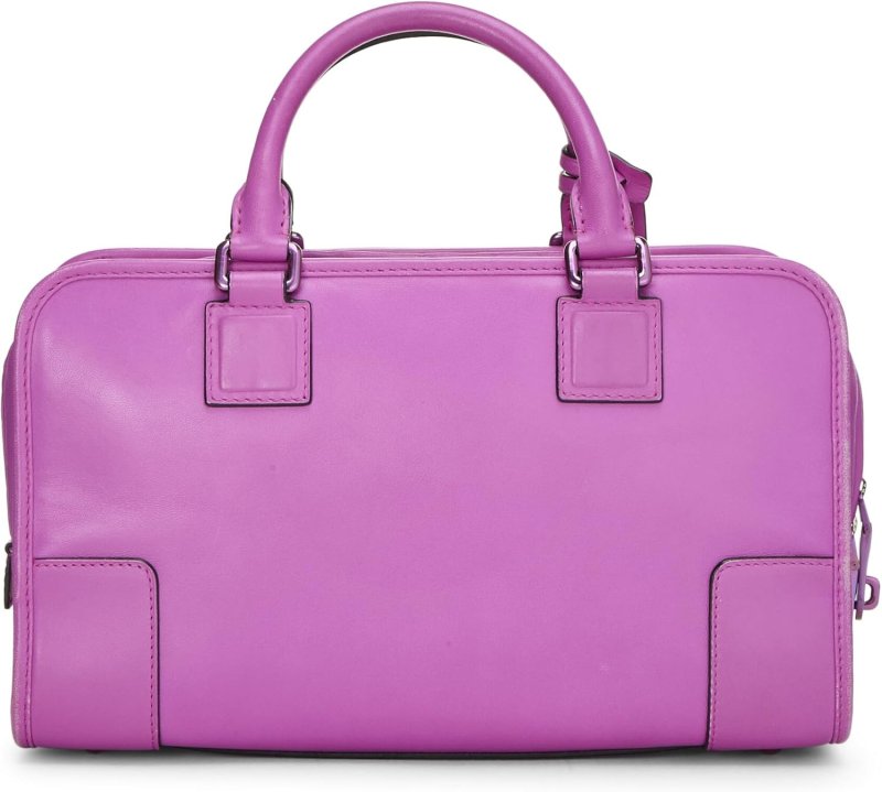 LOEWE, PRE-LOVED PURPLE LEATHER AMAZONA 28, PURPLE ROLL OVER IMAGE TO ZOOM IN LOEWE PRE-LOVED PURPLE LEATHER AMAZONA 28, PURPLE