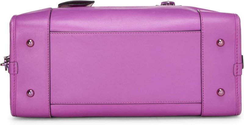 LOEWE, PRE-LOVED PURPLE LEATHER AMAZONA 28, PURPLE ROLL OVER IMAGE TO ZOOM IN LOEWE PRE-LOVED PURPLE LEATHER AMAZONA 28, PURPLE