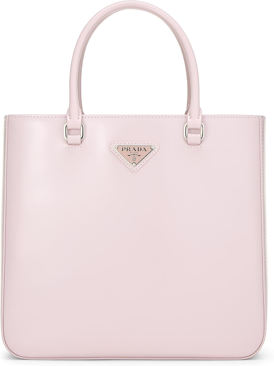 PRADA PRE-LOVED PINK CALFSKIN HANDBAG MEDIUM, PINK