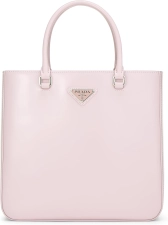 PRADA PRE-LOVED PINK CALFSKIN HANDBAG MEDIUM, PINK