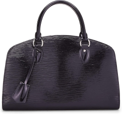LOUIS VUITTON PRE-LOVED BLACK ELECTRIC EPI PONT-NEUF PM, BLACK