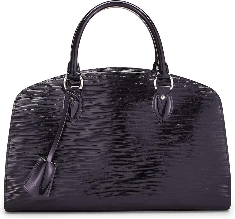 LOUIS VUITTON PRE-LOVED BLACK ELECTRIC EPI PONT-NEUF PM, BLACK