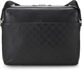 LOUIS VUITTON PRE-LOVED BLACK DAMIER INFINI CALYPSO MM, BLACK
