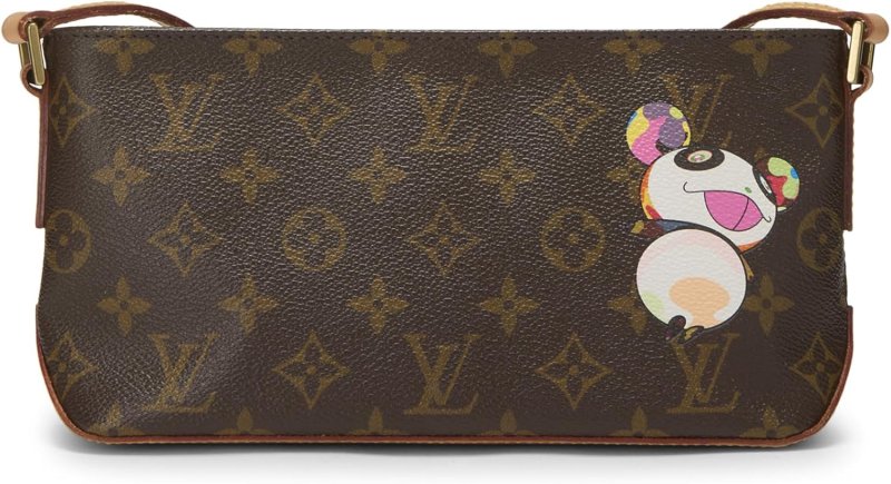 LOUIS VUITTON PRE-LOVED TAKASHI MURAKAMI X LOUIS VUITTON MONOGRAM CANVAS PANDA TROTTEUR, BROWN