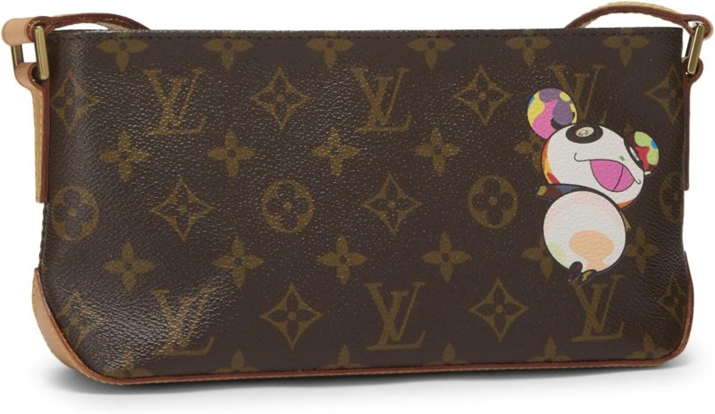 LOUIS VUITTON PRE-LOVED TAKASHI MURAKAMI X LOUIS VUITTON MONOGRAM CANVAS PANDA TROTTEUR, BROWN
