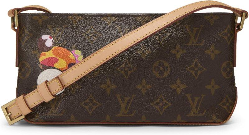 LOUIS VUITTON PRE-LOVED TAKASHI MURAKAMI X LOUIS VUITTON MONOGRAM CANVAS PANDA TROTTEUR, BROWN