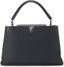 LOUIS VUITTON PRE-LOVED NAVY TAURILLON CAPUCINES MM, NAVY