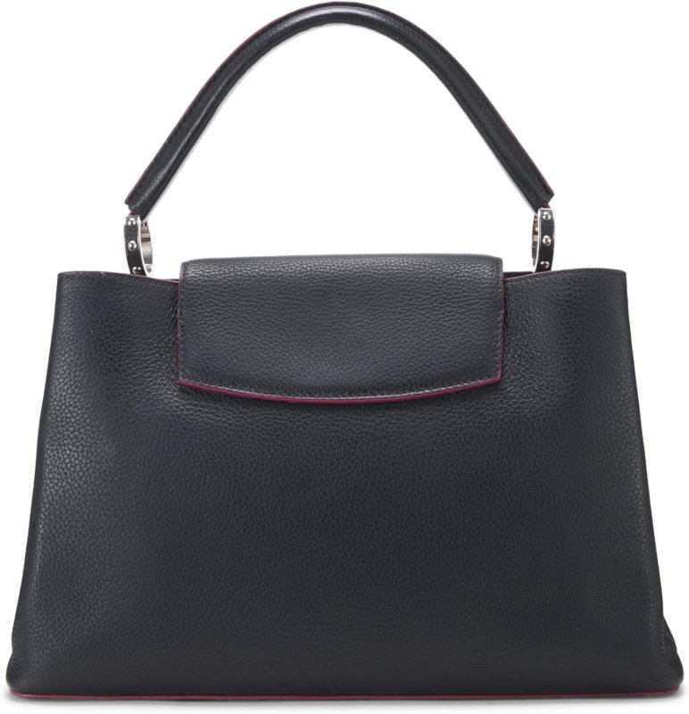 LOUIS VUITTON PRE-LOVED NAVY TAURILLON CAPUCINES MM, NAVY