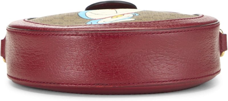 GUCCI PRE-LOVED DORAEMON X GUCCI COATED CANVAS OPHIDIA GG CROSSBODY BAG, RED
