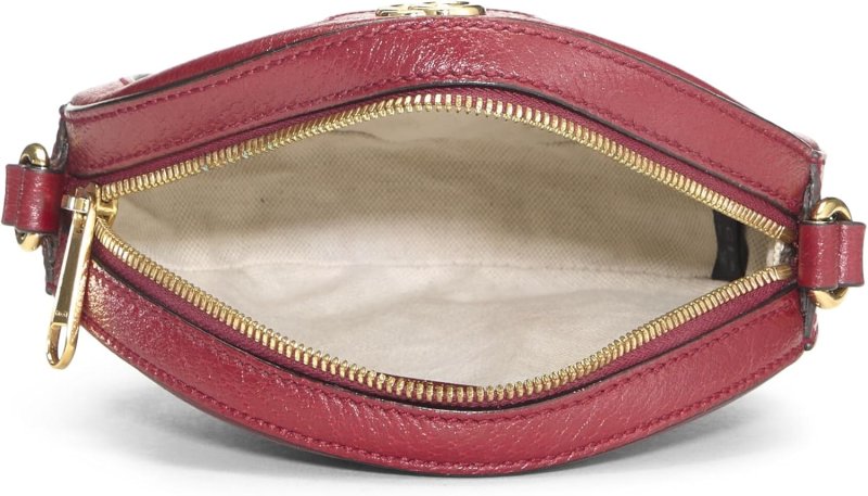 GUCCI PRE-LOVED DORAEMON X GUCCI COATED CANVAS OPHIDIA GG CROSSBODY BAG, RED