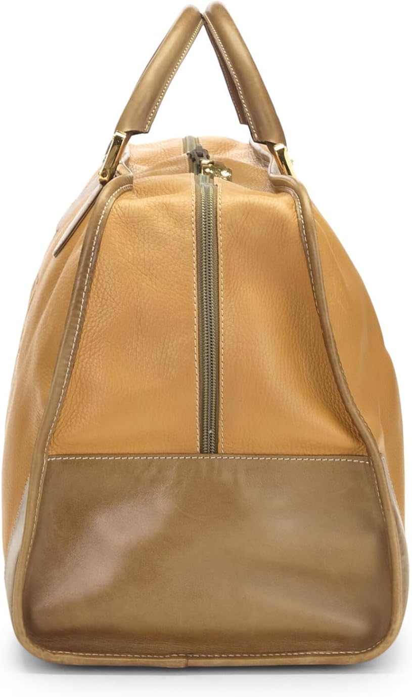 LOEWE PRE-LOVED BROWN LEATHER AMAZONA 50, BROWN