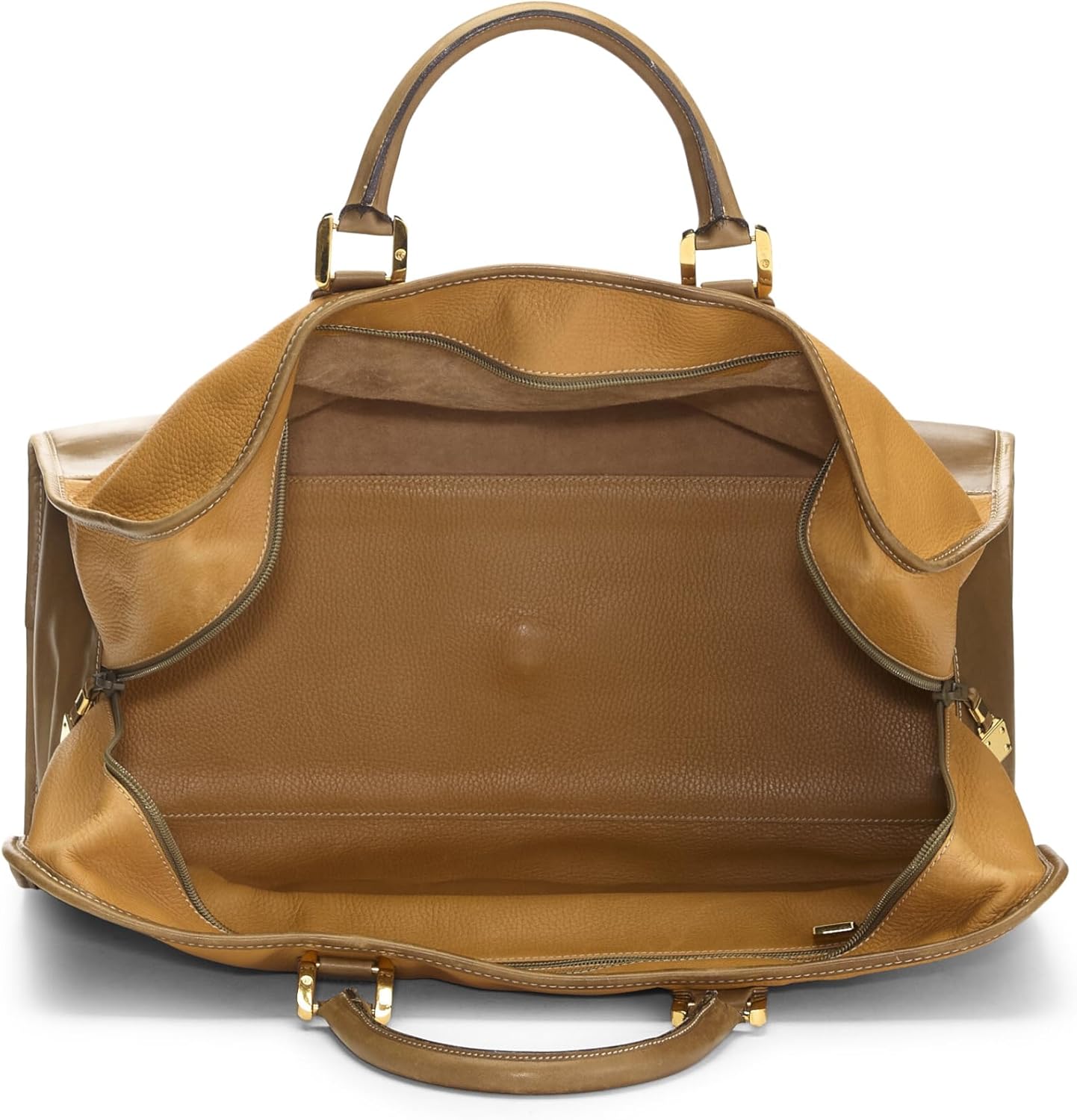 LOEWE PRE-LOVED BROWN LEATHER AMAZONA 50, BROWN