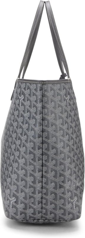 GOYARD PRE-LOVED GREY GOYARDINE CANVAS SAINT-LOUIS PM, GREY