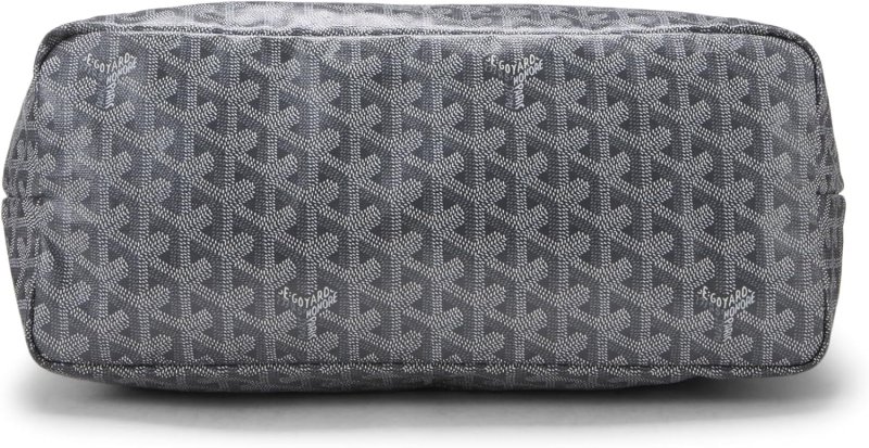 GOYARD PRE-LOVED GREY GOYARDINE CANVAS SAINT-LOUIS PM, GREY
