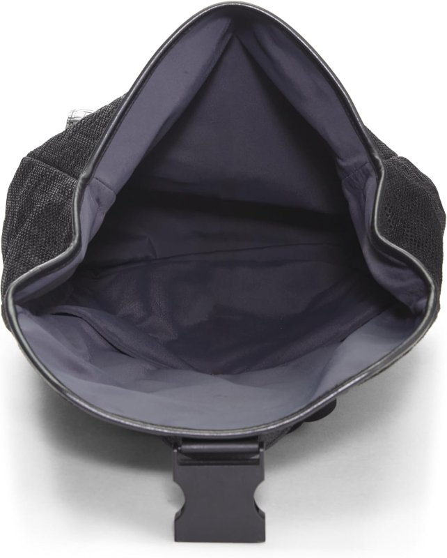 FENDI PRE-LOVED BLACK MESH ZUCCA BACKPACK, BLACK