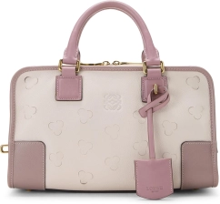LOEWE PRE-LOVED PINK LEATHER AMAZONA 28, PINK