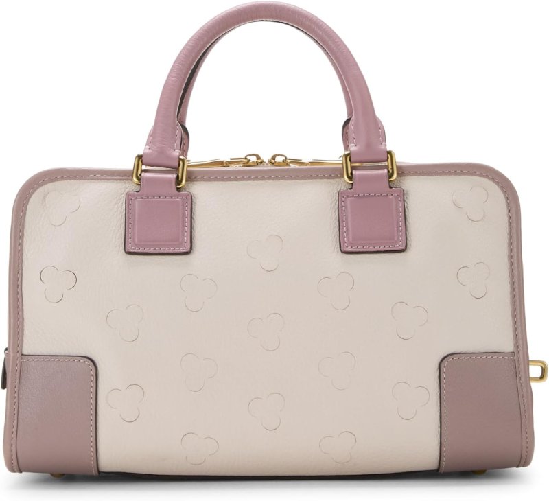 LOEWE PRE-LOVED PINK LEATHER AMAZONA 28, PINK
