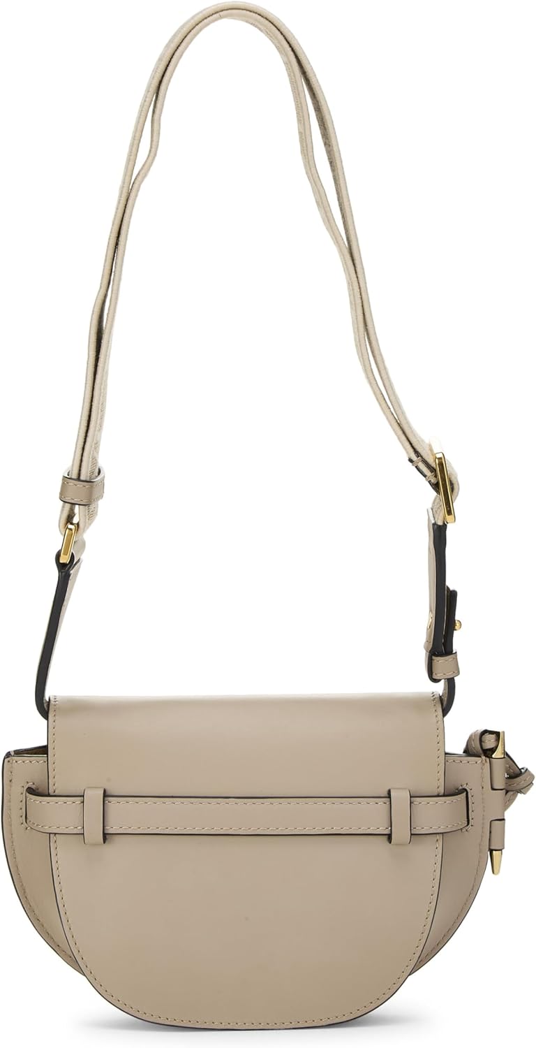 LOEWE, PRE-LOVED GREY CALFSKIN GATE DUAL BAG MINI, GREY ROLL OVER IMAGE TO ZOOM IN LOEWE PRE-LOVED GREY CALFSKIN GATE DUAL BAG MINI, GREY