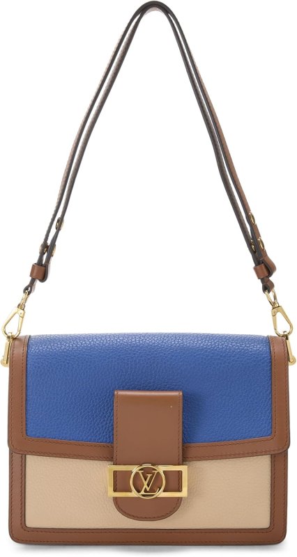 LOUIS VUITTON PRE-LOVED MULTICOLOR TAURILLON DAUPHINE MM, BLUE