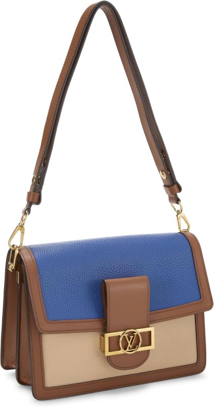 LOUIS VUITTON PRE-LOVED MULTICOLOR TAURILLON DAUPHINE MM, BLUE