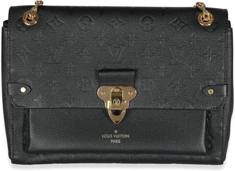 LOUIS VUITTON PRE-LOVED BLACK EMPREINTE VAVIN MM