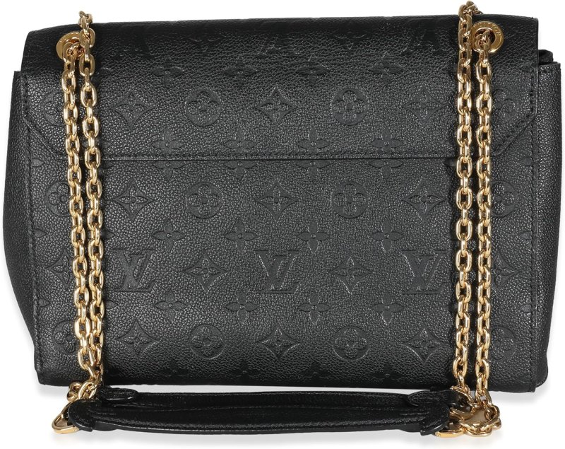 LOUIS VUITTON PRE-LOVED BLACK EMPREINTE VAVIN MM