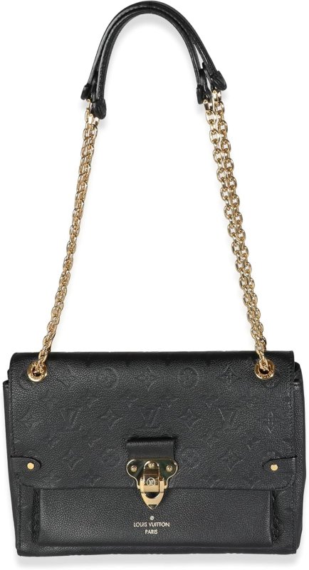 LOUIS VUITTON PRE-LOVED BLACK EMPREINTE VAVIN MM
