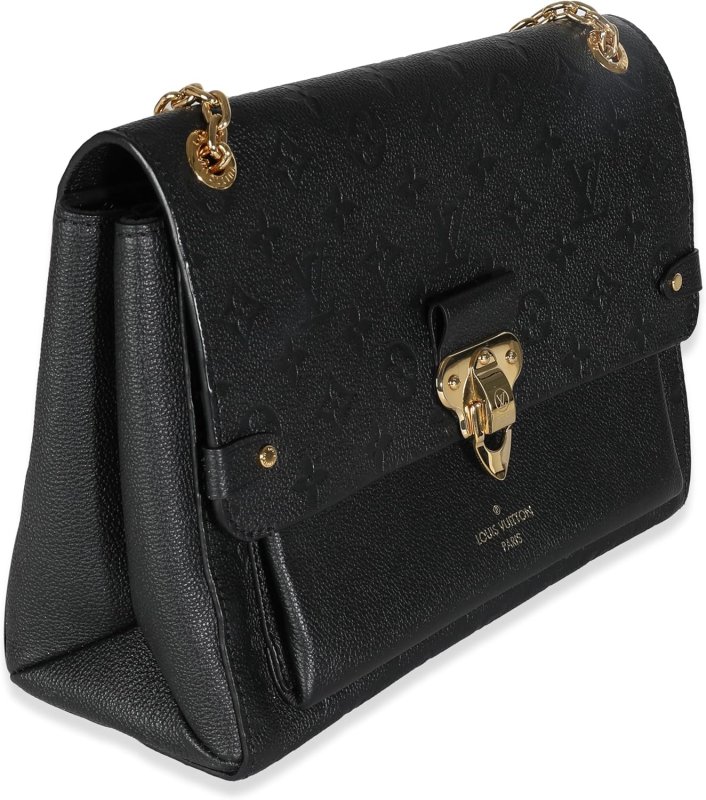 LOUIS VUITTON PRE-LOVED BLACK EMPREINTE VAVIN MM