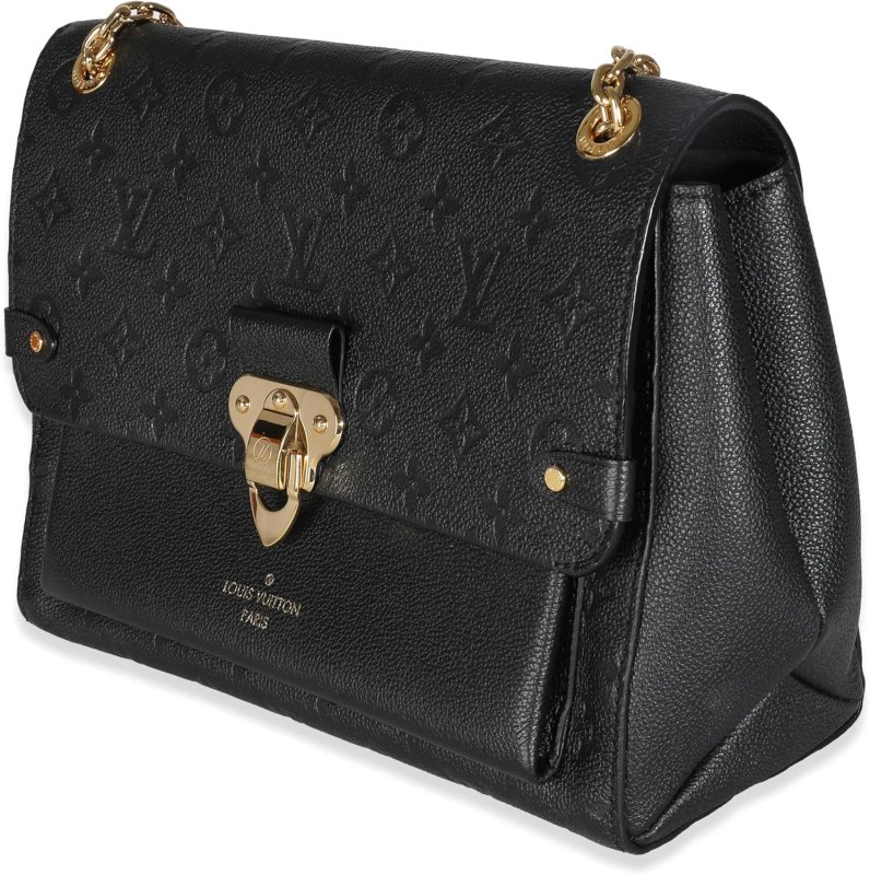 LOUIS VUITTON PRE-LOVED BLACK EMPREINTE VAVIN MM