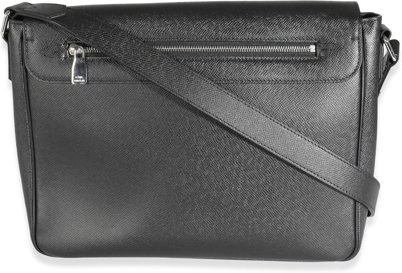 LOUIS VUITTON PRE-LOVED ARDOISE TAIGA ROMAN MM