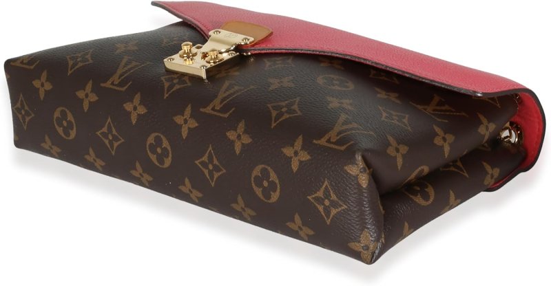 LOUIS VUITTON PRE-LOVED ROSE LITCHI MONOGRAM CANVAS PALLAS CHAIN BAG
