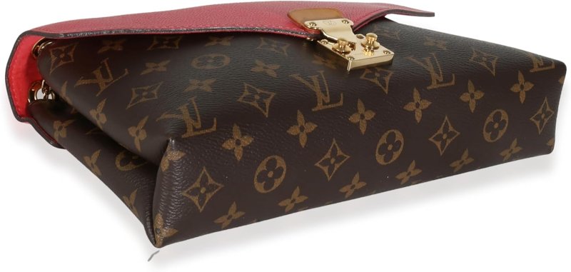 LOUIS VUITTON PRE-LOVED ROSE LITCHI MONOGRAM CANVAS PALLAS CHAIN BAG