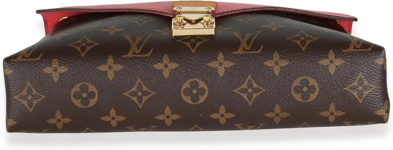 LOUIS VUITTON PRE-LOVED ROSE LITCHI MONOGRAM CANVAS PALLAS CHAIN BAG