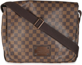 LOUIS VUITTON PRE-LOVED DAMIER EBENE CANVAS BROOKLYN MM