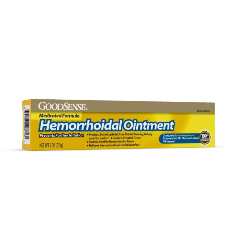 GOODSENSE HEMORRHOIDAL OINTMENT RELIEF BURNING ITCHING DISCOMFORT 2 OUNCE