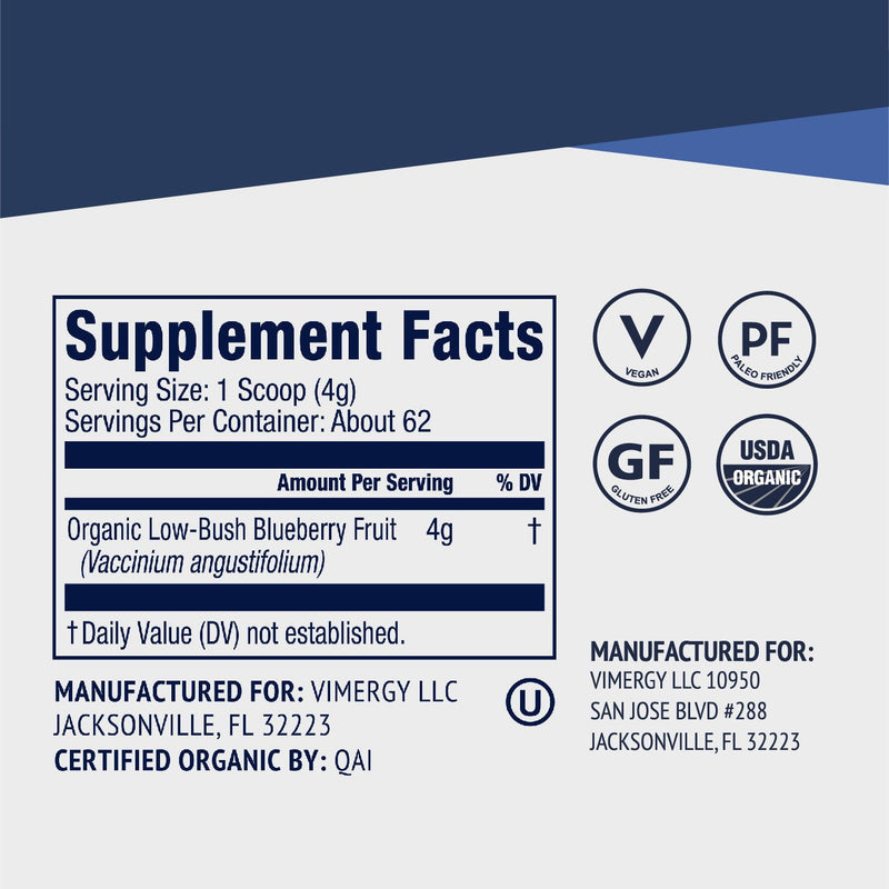 ORGANIC WILD BLUEBERRY POWDER