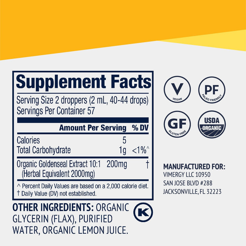 ORGANIC LIQUID GOLDENSEAL