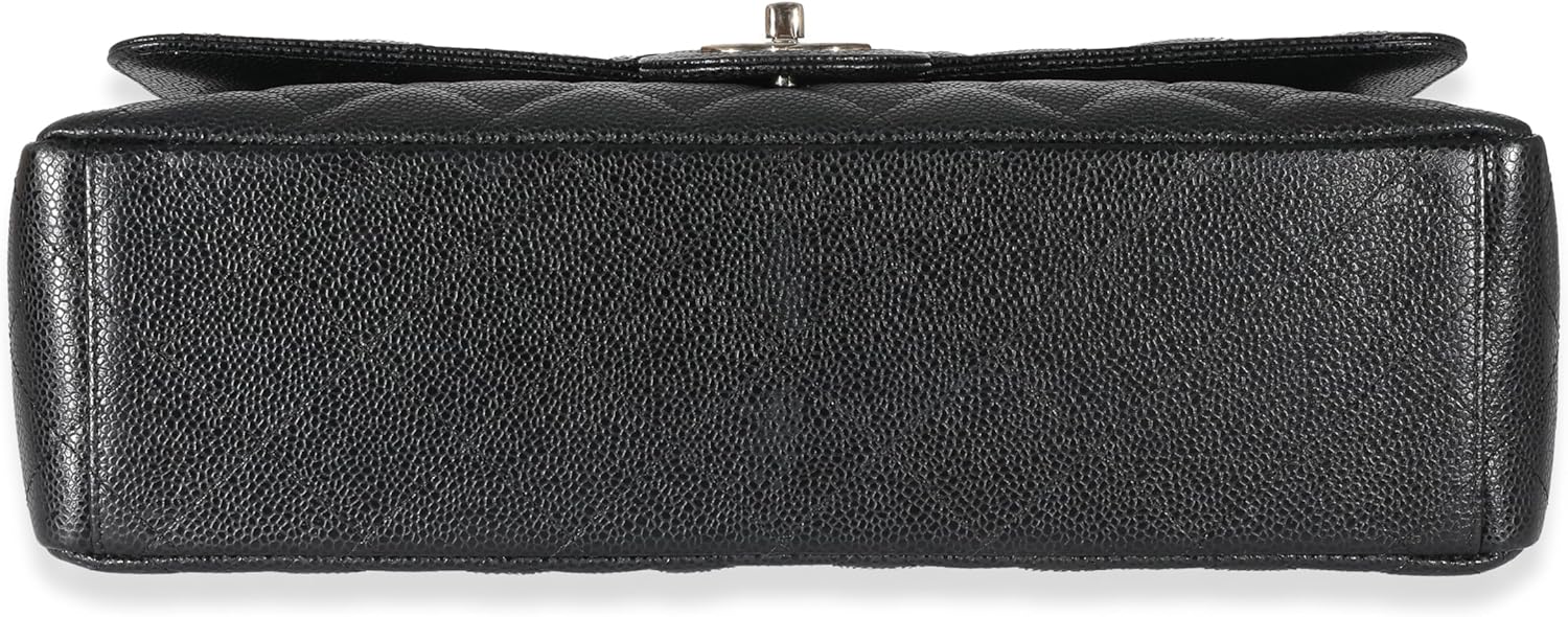 CHANEL PRE-LOVED BLACK QUILTED MAXI DOUBLE FLAP BAG