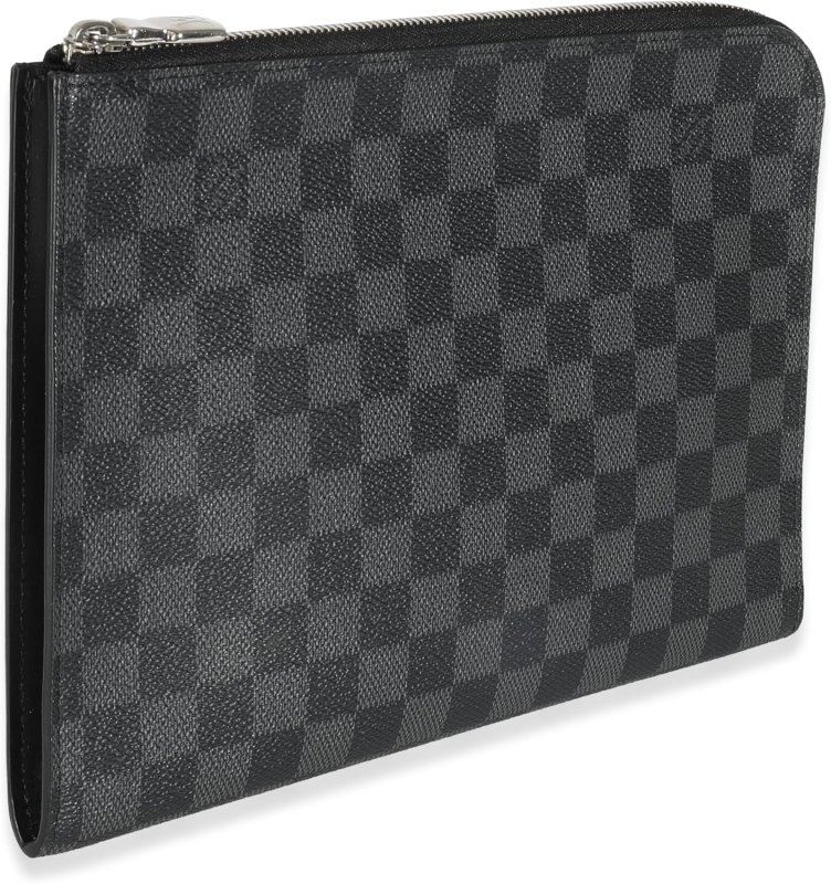 LOUIS VUITTON PRE-LOVED DAMIER GRAPHITE CANVAS POCHETTE JOUR PM