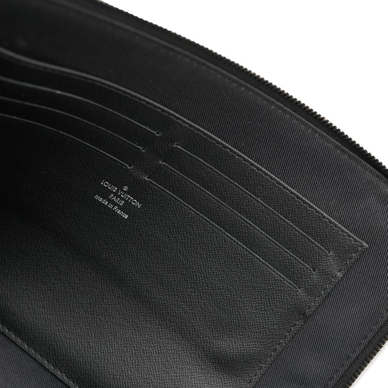 LOUIS VUITTON PRE-LOVED DAMIER GRAPHITE CANVAS POCHETTE JOUR PM