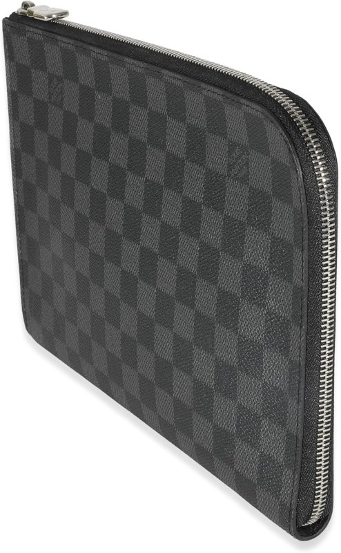 LOUIS VUITTON PRE-LOVED DAMIER GRAPHITE CANVAS POCHETTE JOUR PM