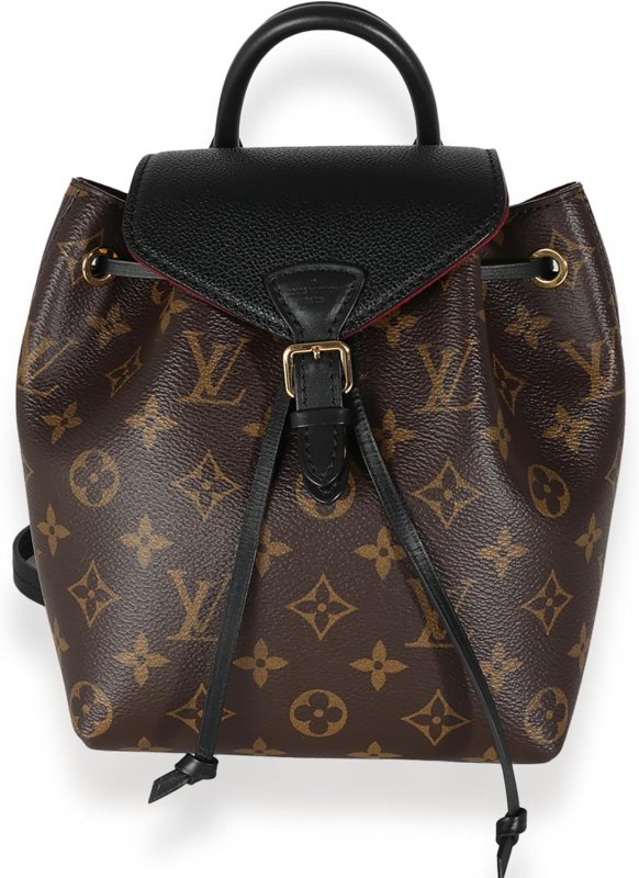 LOUIS VUITTON PRE-LOVED BLACK MONOGRAM CANVAS MONTSOURIS BB