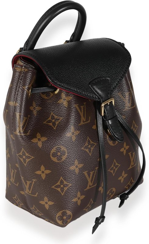 LOUIS VUITTON PRE-LOVED BLACK MONOGRAM CANVAS MONTSOURIS BB