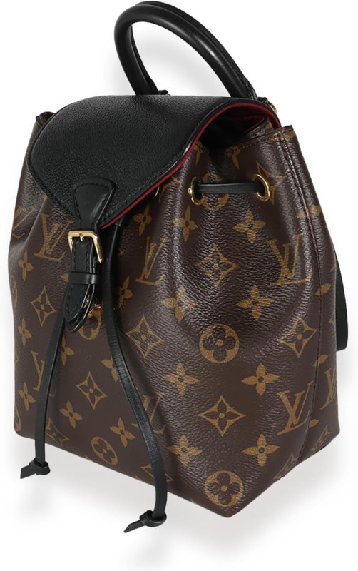 LOUIS VUITTON PRE-LOVED BLACK MONOGRAM CANVAS MONTSOURIS BB