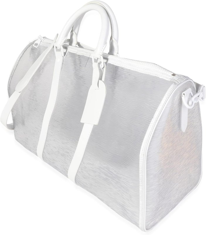 LOUIS VUITTON PRE-LOVED CLEAR EPI PVC WAVY KEEPALL BANDOULIèRE 50